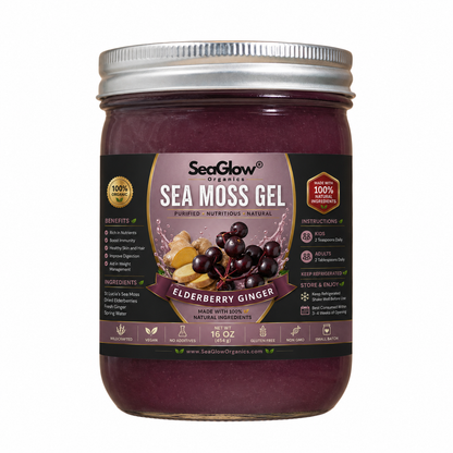 Elderberry + Ginger Sea Moss Gel