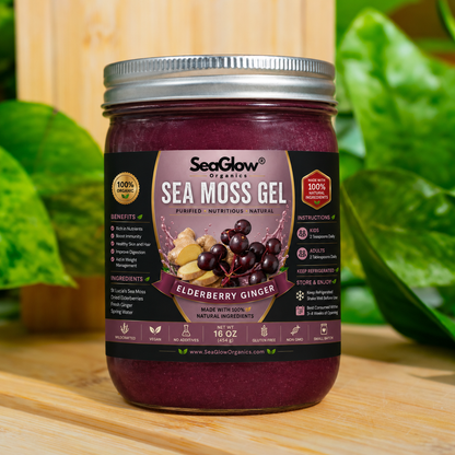 Elderberry + Ginger Sea Moss Gel