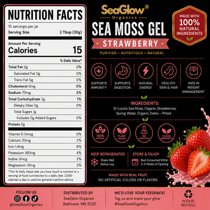 Strawberry Sea Moss Gel