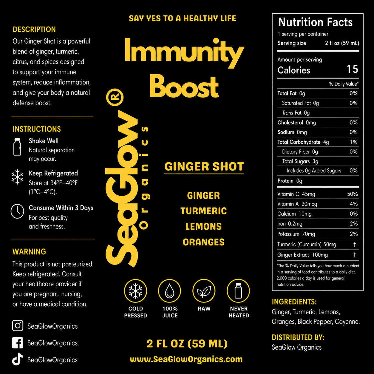 Ginger Shot — Immunity Boost
