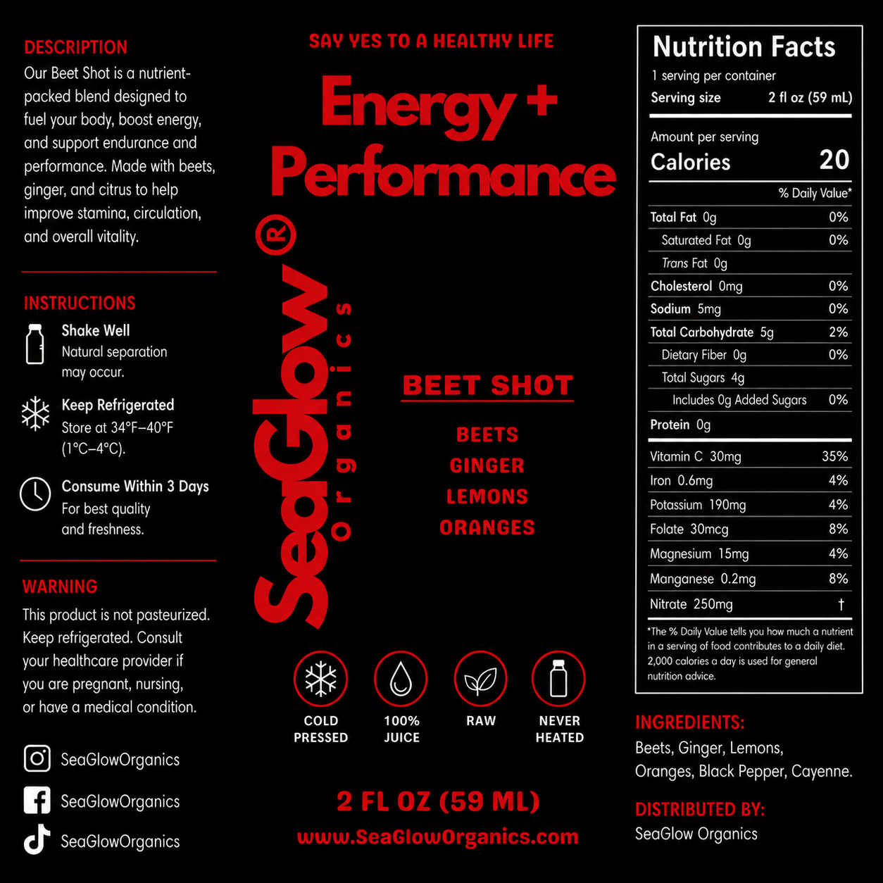 Beet Shot — Energy + Performance