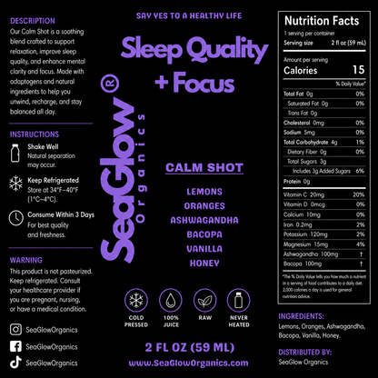 Calm Shot — Sleep Quality + Focus