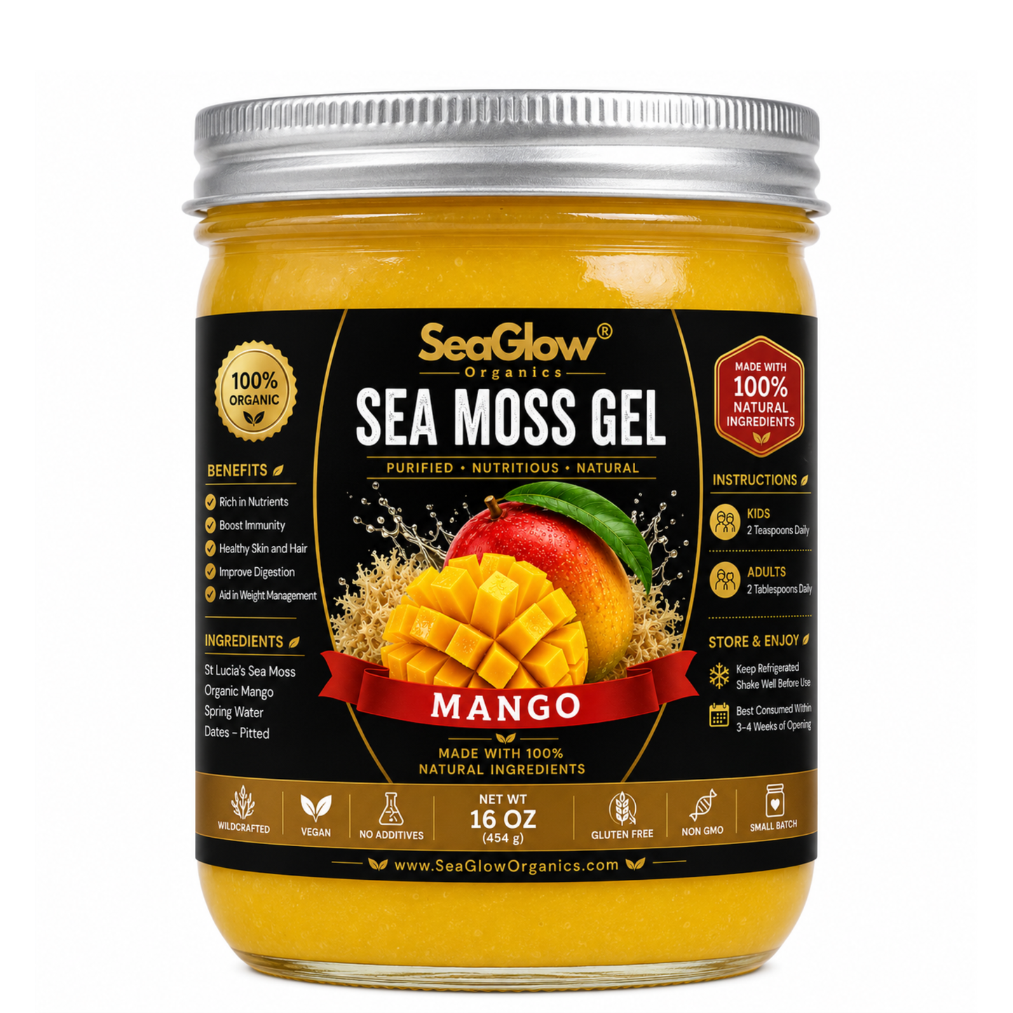 Mango Sea Moss Gel